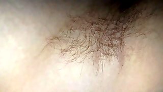 feeling her soft hairy bush,big tits & hairy pit